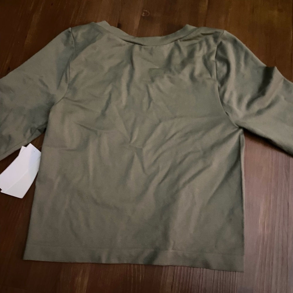 Olive Green Crop Top